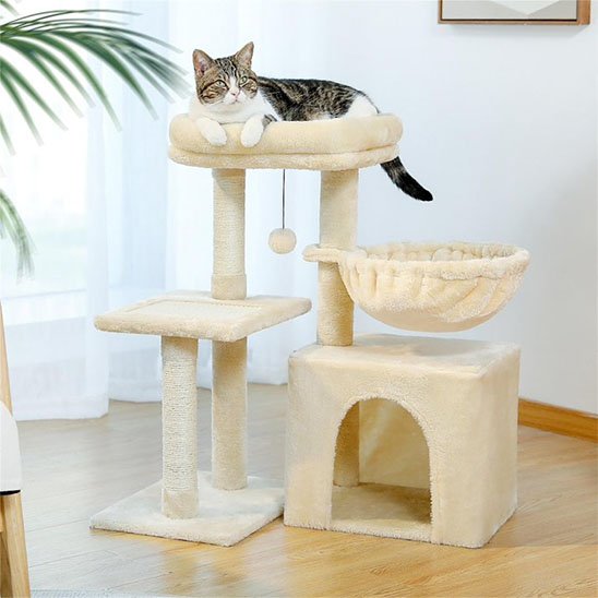 Petit arbre a chat plateforme douillette