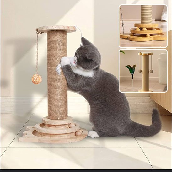 Arbre à chat en bois | Design Élégant - Allo Minou