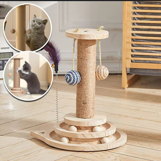 Arbre à chat en bois | Design Élégant - Allo Minou