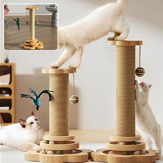 Arbre à chat en bois | Design Élégant - Allo Minou