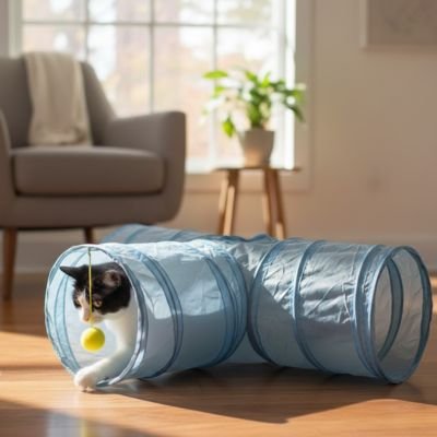 chat explore tunnel pour chat
