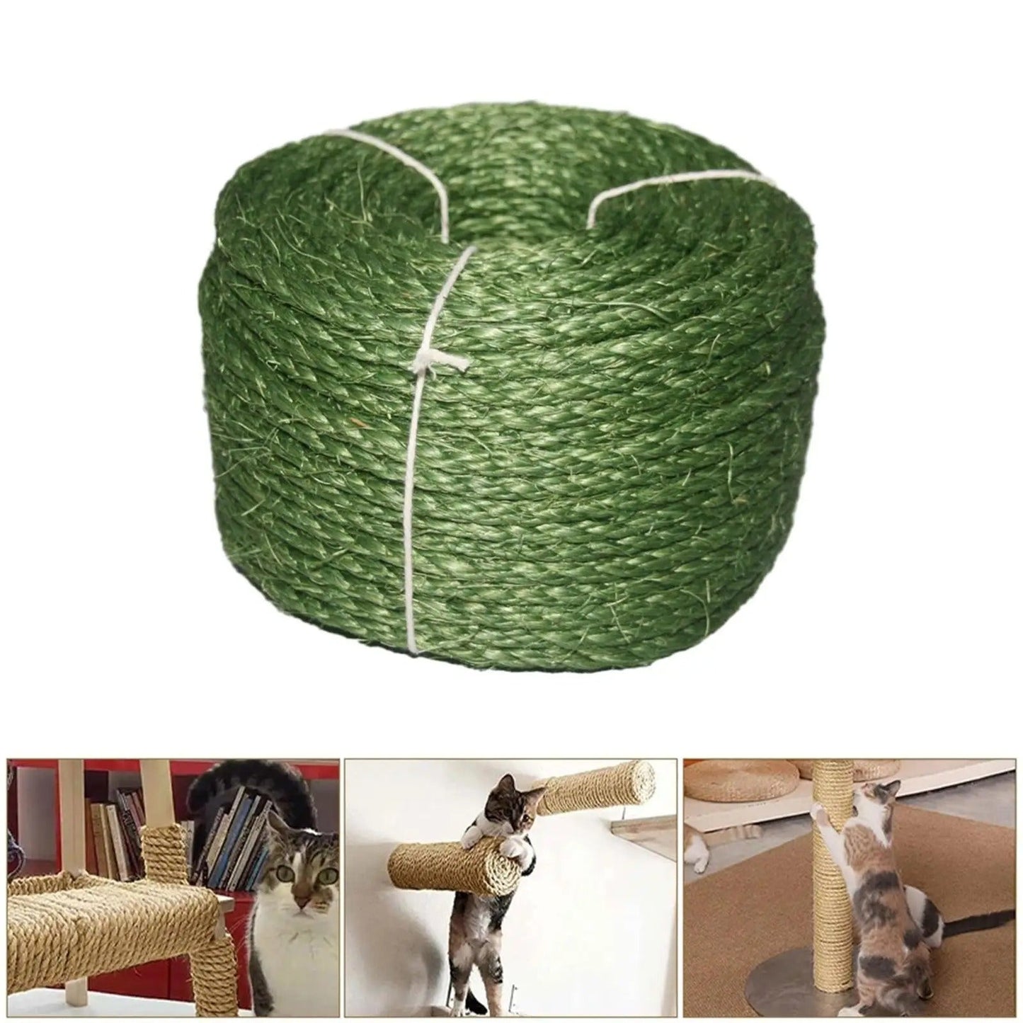 corde arbre a chat variante vert