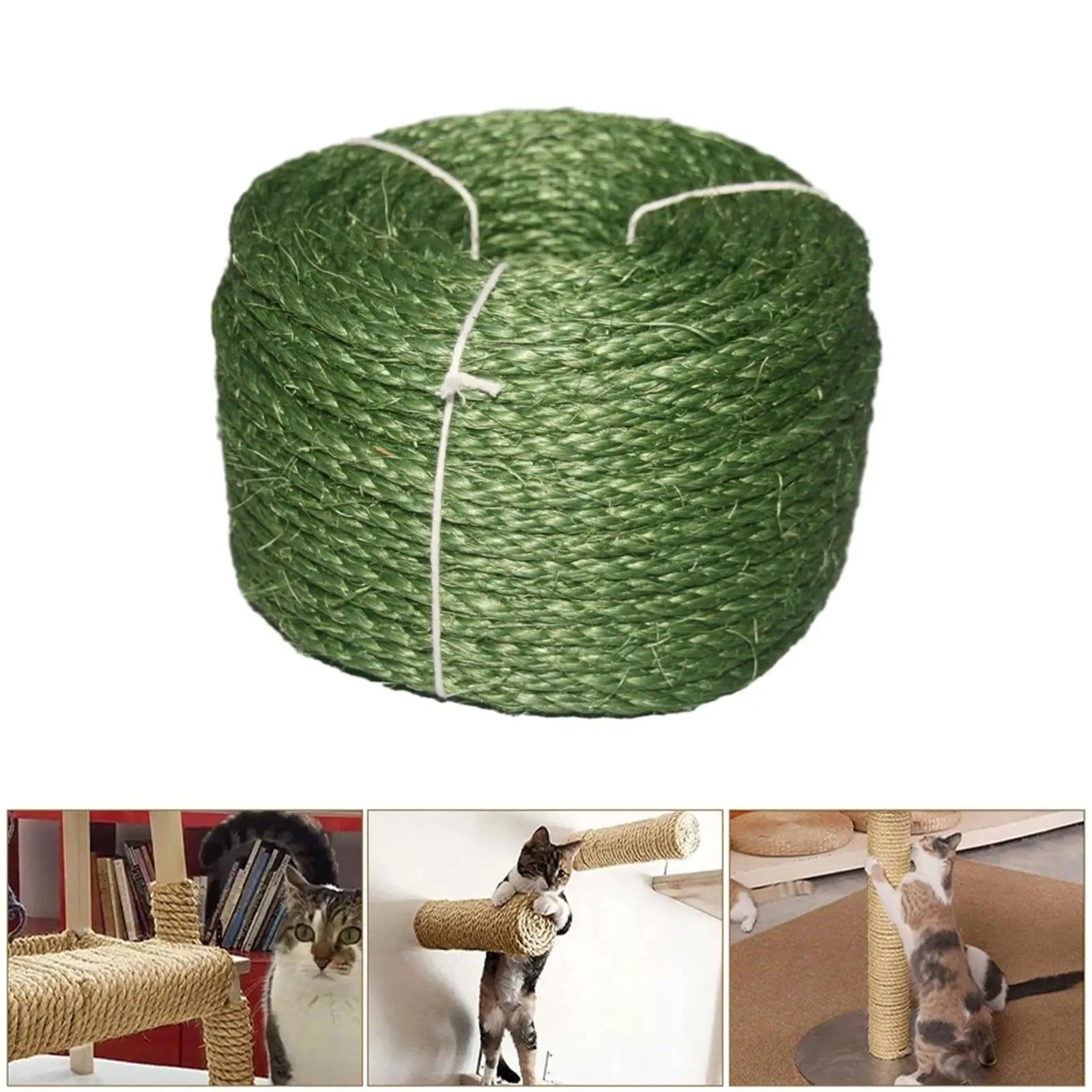 corde arbre a chat variante vert