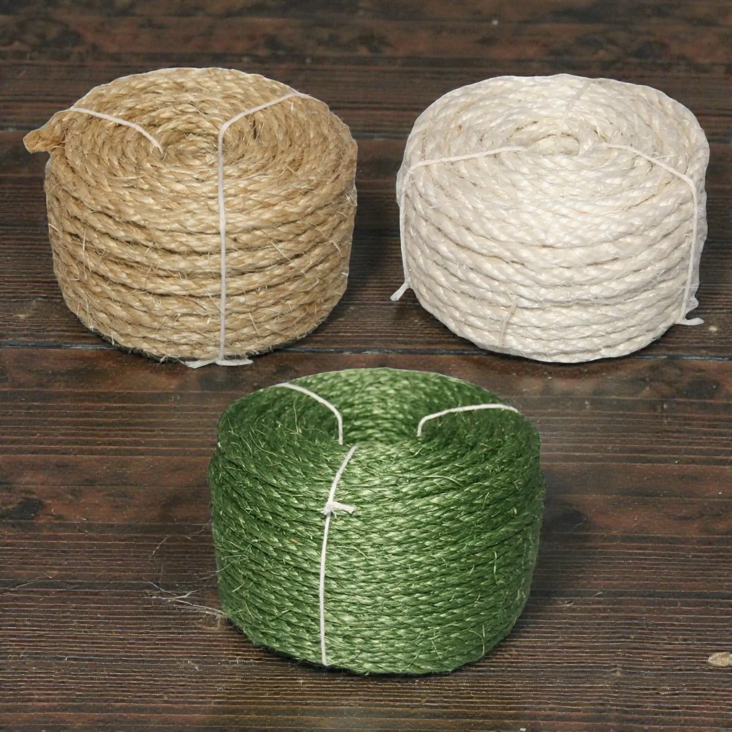 corde arbre a chat vert blanc lin