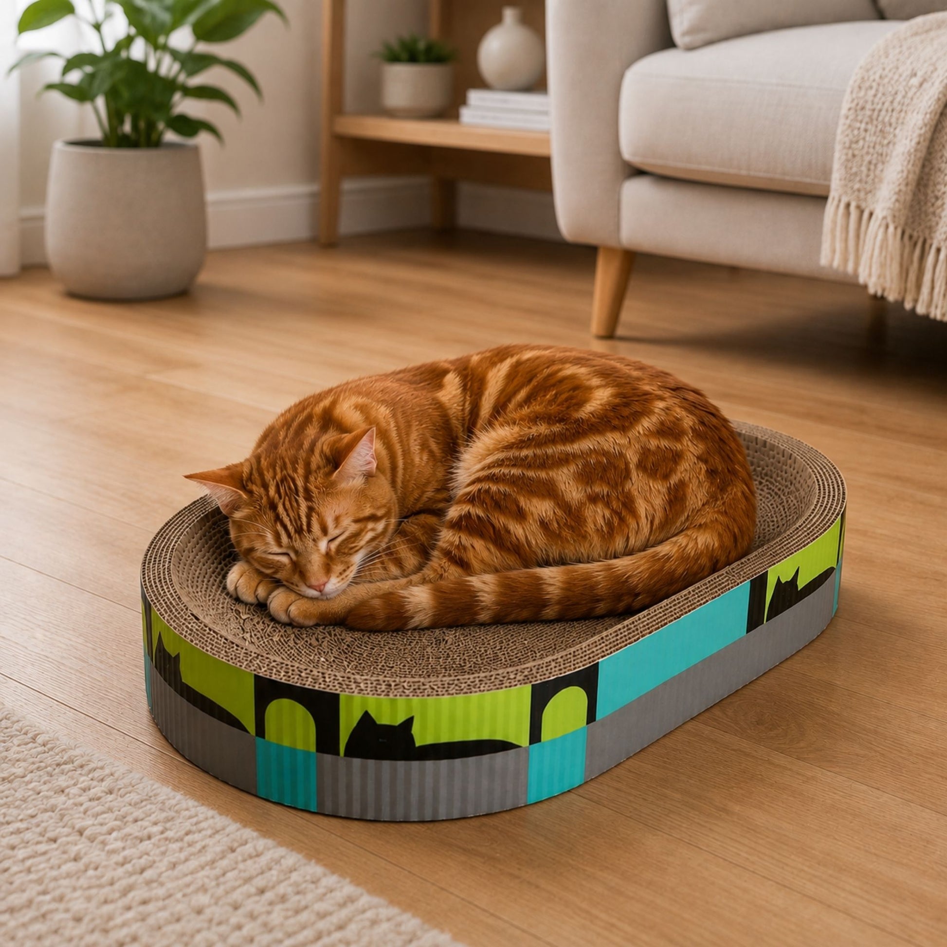 griffoir carton pour chat 2 en 1