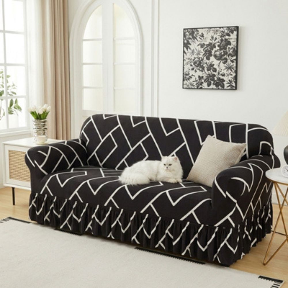 housse protection canapé pour chat motif rayure