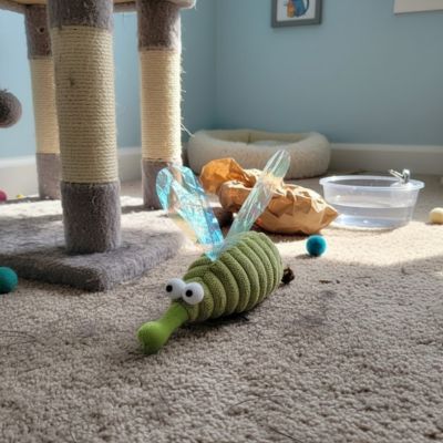 jouet chat moustique