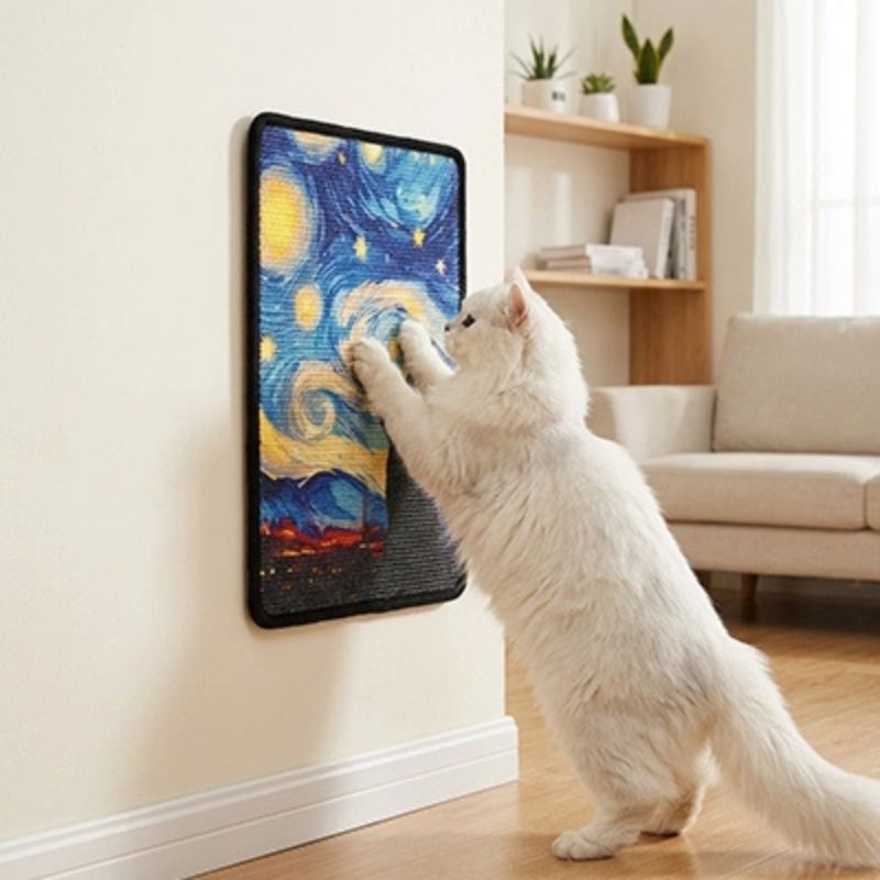 tapis griffoir chat galaxie