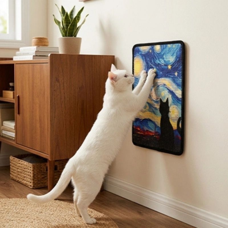 tapis griffoir chat ludique